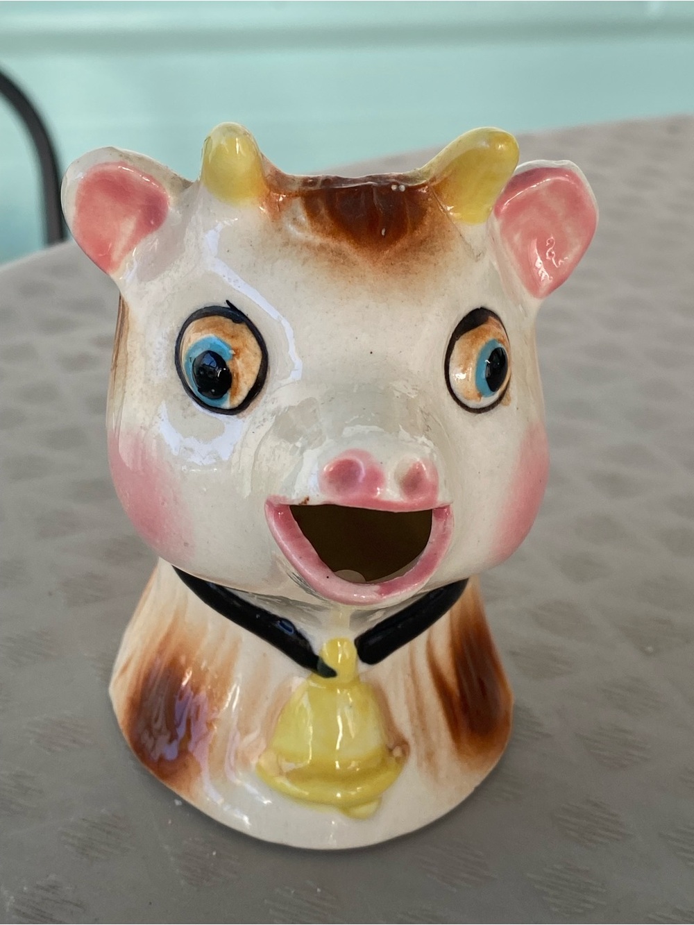 Vintage Darling Ceramic Cow Coffee Creamer Little Pitcher